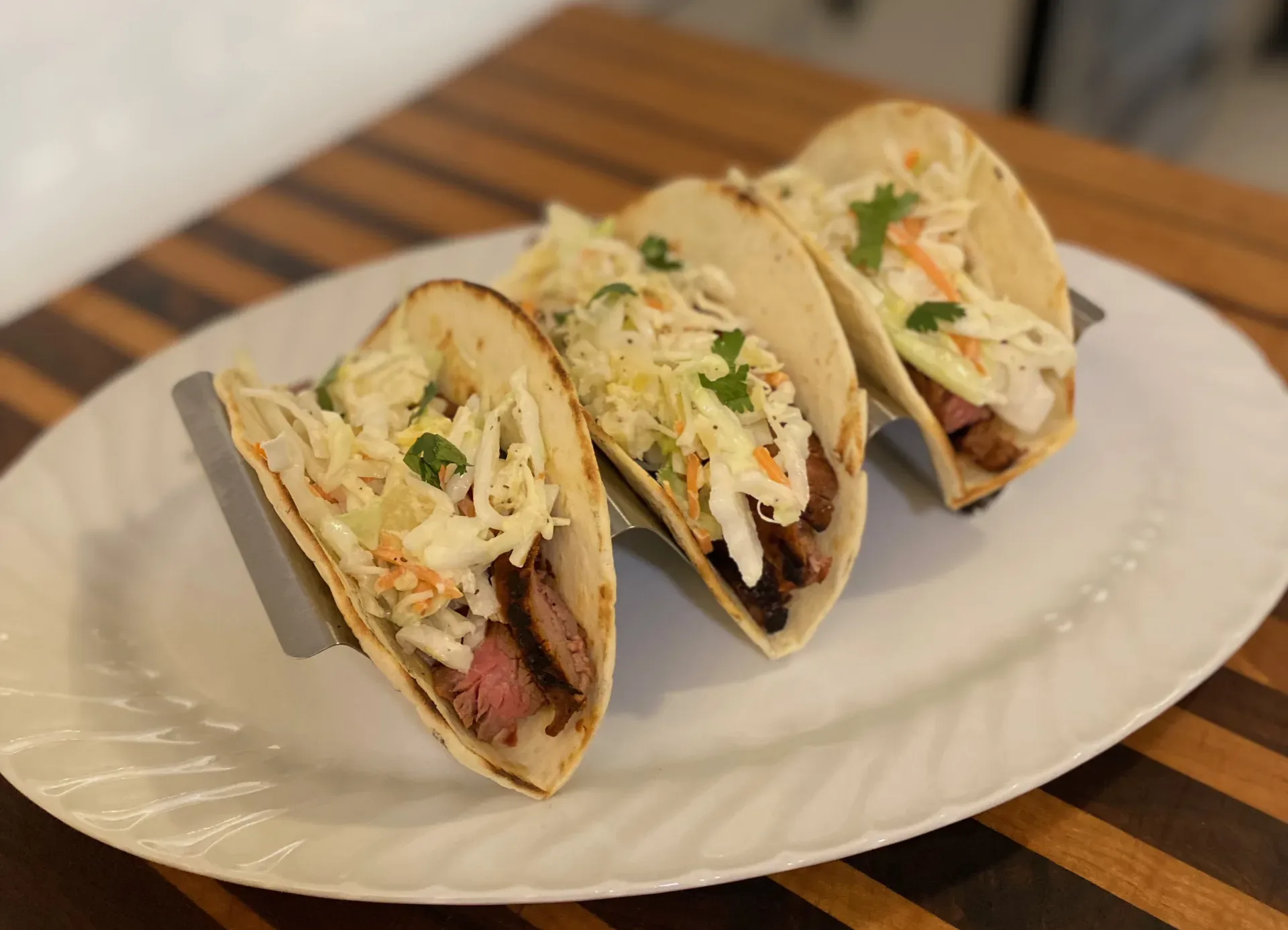 Grilled Flank Steak Tacos - Bulgogi Style