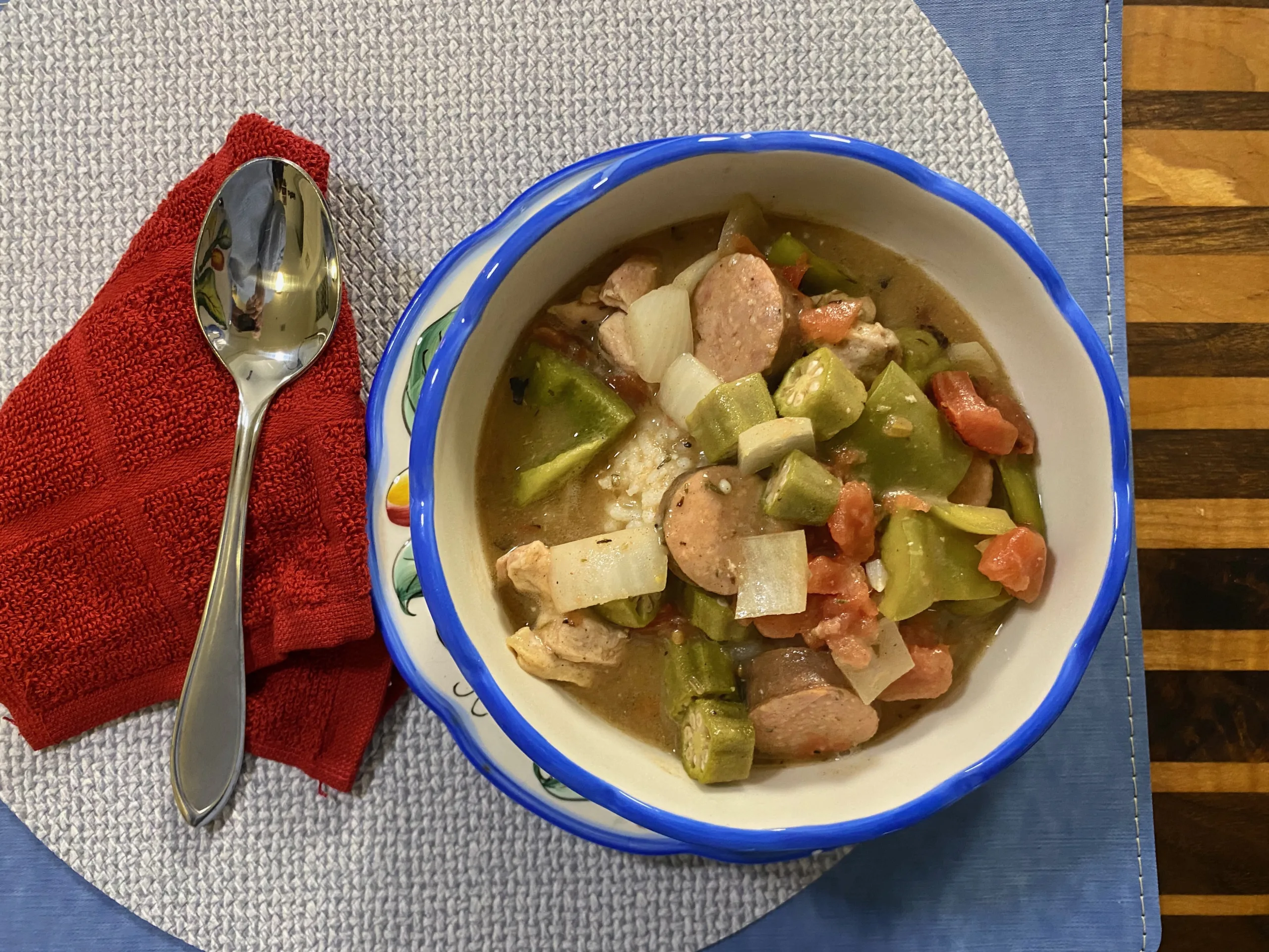 Slow Cooker Chicken and Sausage Gumbo Image