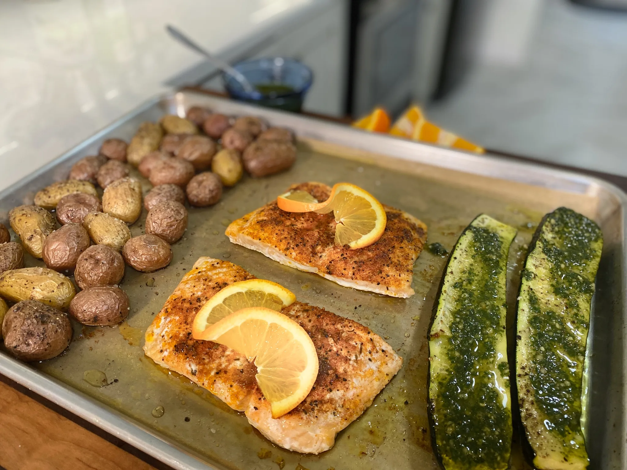 Salmon Sheet Pan Meal image