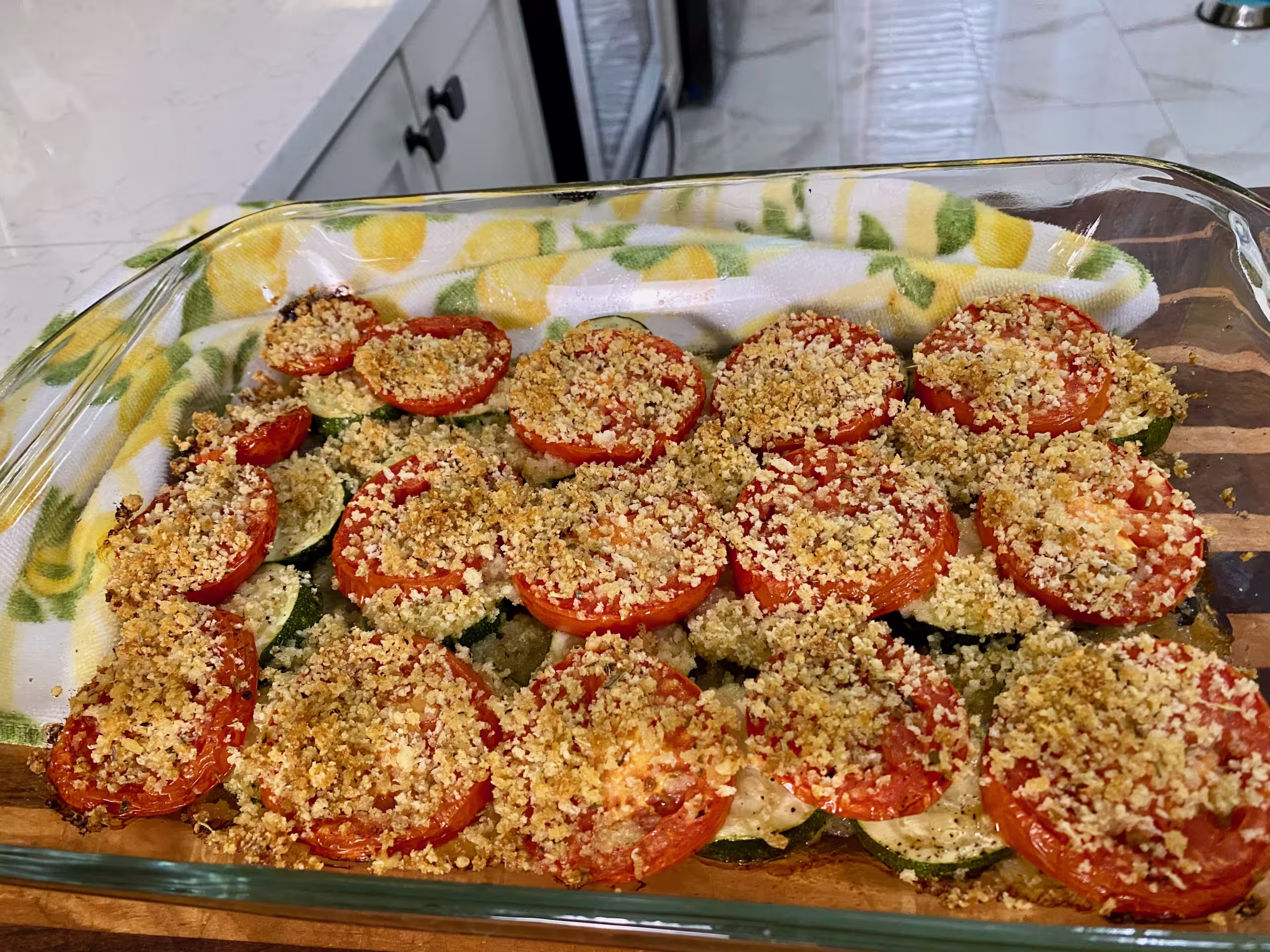 Vegetable Side Dish, Zucchini Tomato and Onion Image
