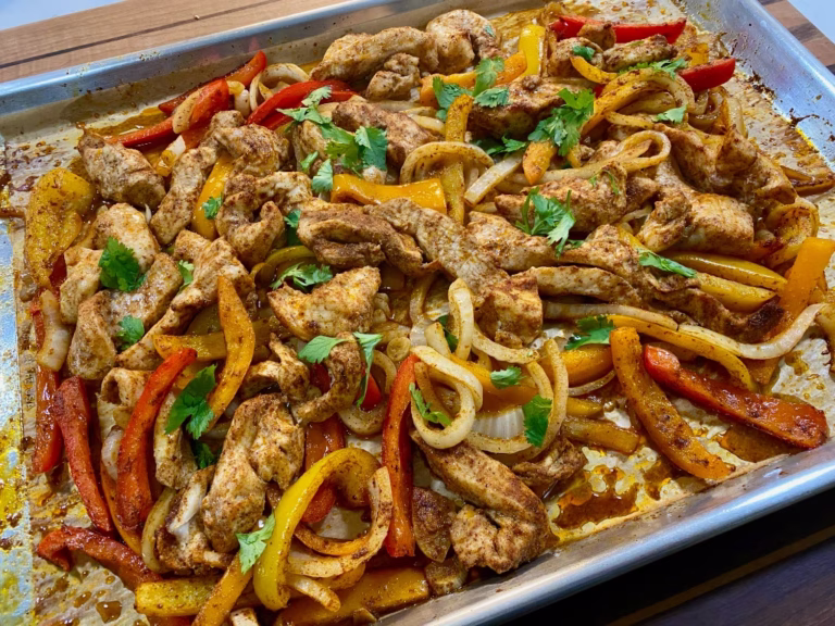 Sheet Pan Chicken Fajitas Web Image