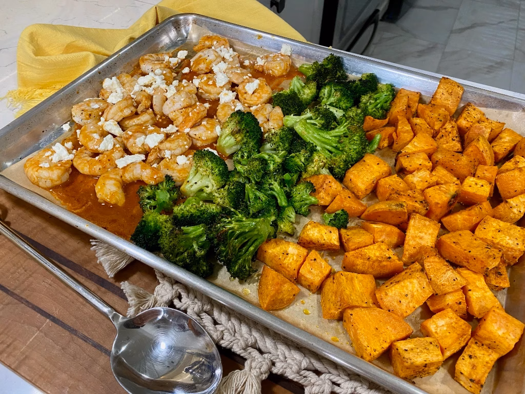 Sheet Pan Buffalo Shrimp Web Image 1