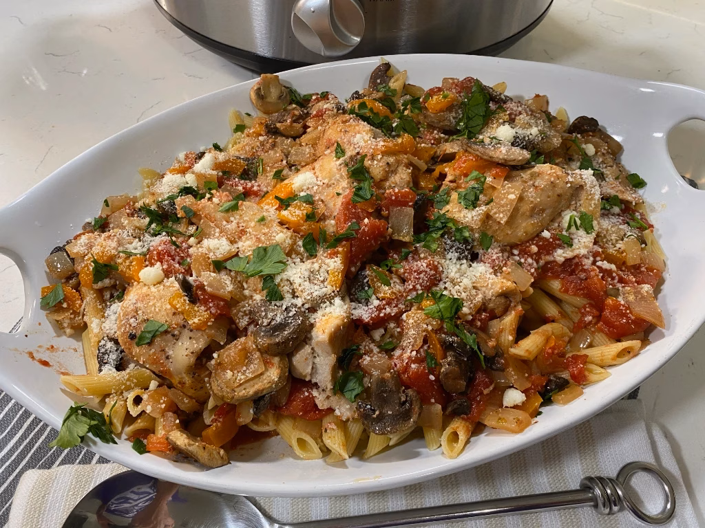Slow Cooker Chicken Cacciatore Web image
