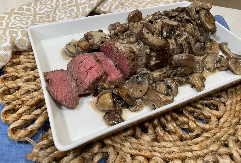 Beef Tenderloin with Mushroom Gravy Web Image