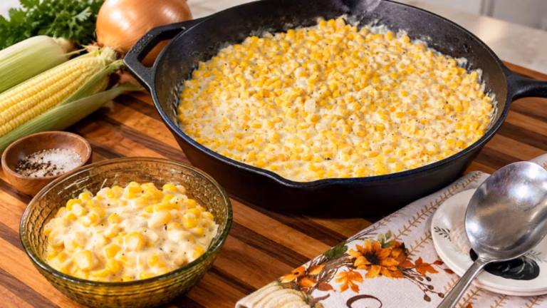 Creamed Corn served in a home-style presentation.